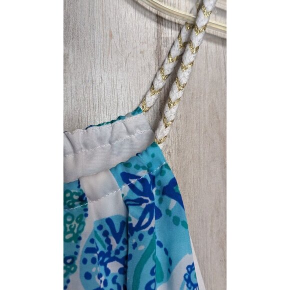 Lilly Pulitzer Seashell Sleeveless Halter Top Small Beach Coastal Nautical - Picture 3 of 9